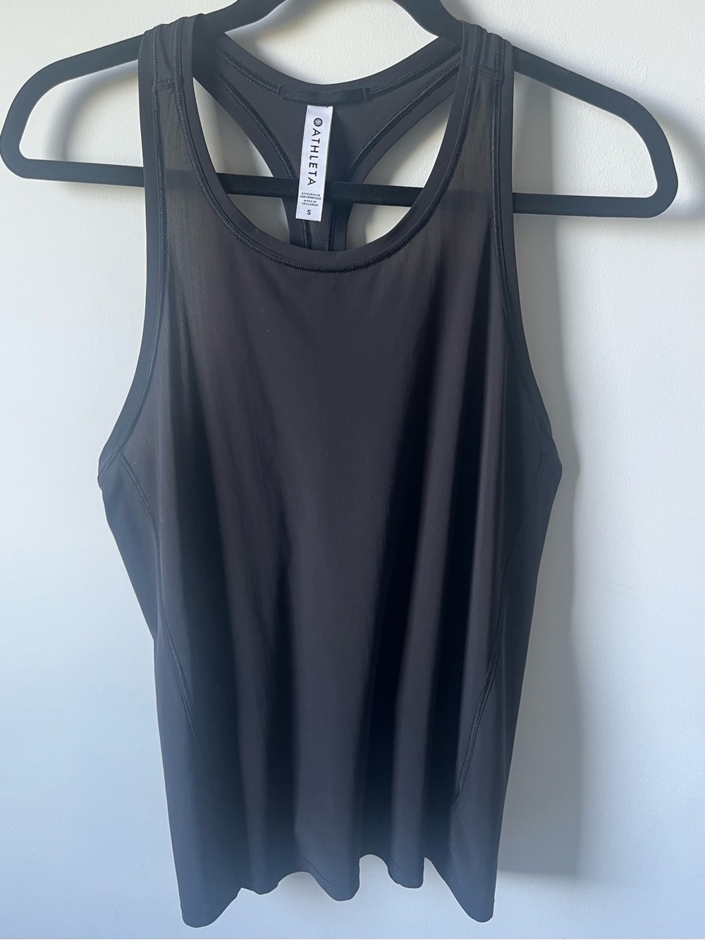 Athleta Black Racerback Performance Tank Top